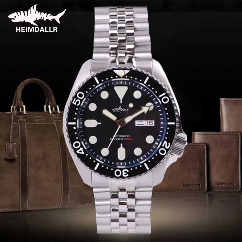 Seiko Watch 5 Sports - HEIMDALLR Sharkey SKX007 Vintage Diverนาฬิกานาฬิกาผู้ชาย 200M