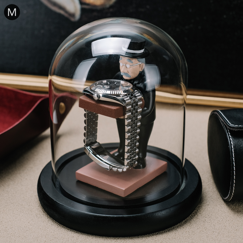 Luxury Watch Organizer - ตารางนาฬิกาวินเทจผู้ถือกรณีนาฬิกาแฟชั่นผู้ถือขาตั้ง Mechanical เก็บนาฬิกา Plexiglass ของขวัญ