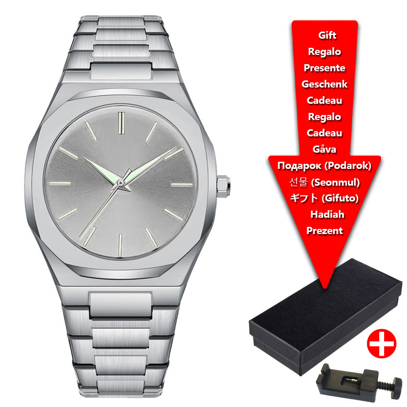 Luxury Watch Brands Logo - นาฬิกาข้อมือผู้ชายสุดหรู กันน้ำ เรืองแสง สายสแตนเลส สไตล์ลำลอง ควอตซ์