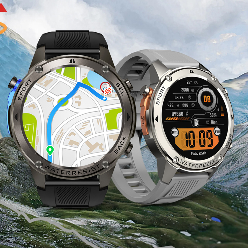 Compass Watch Luxury - Luxury Smartwatches ชายฟิตเนสติดตามเข็มทิศกลางแจ้ง HD หน้าจอกันน้ําสมาร์ทวอท์ชวอลล์เปเปอร์ที่กําหนดเอง Man