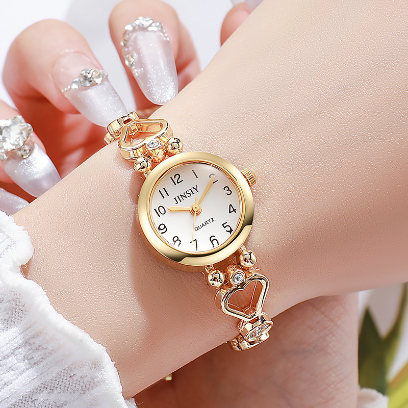 Luxury Watch Girl - แฟชั่นผู้หญิงสร้อยข้อมือนาฬิกาหรูหราของขวัญนาฬิกาสำหรับผู้หญิงสุภาพสตรีนาฬิกาควอตซ์เรอโลเยส พารา มูเฮร์นาฬิกาทองขายส่ง