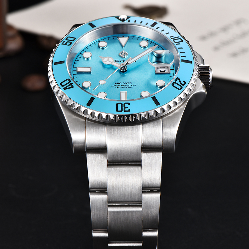 LIGE Luxury Mens นาฬิกาแฟชั่นค - Diver Watch 300M บทวิจารณ์และราคา