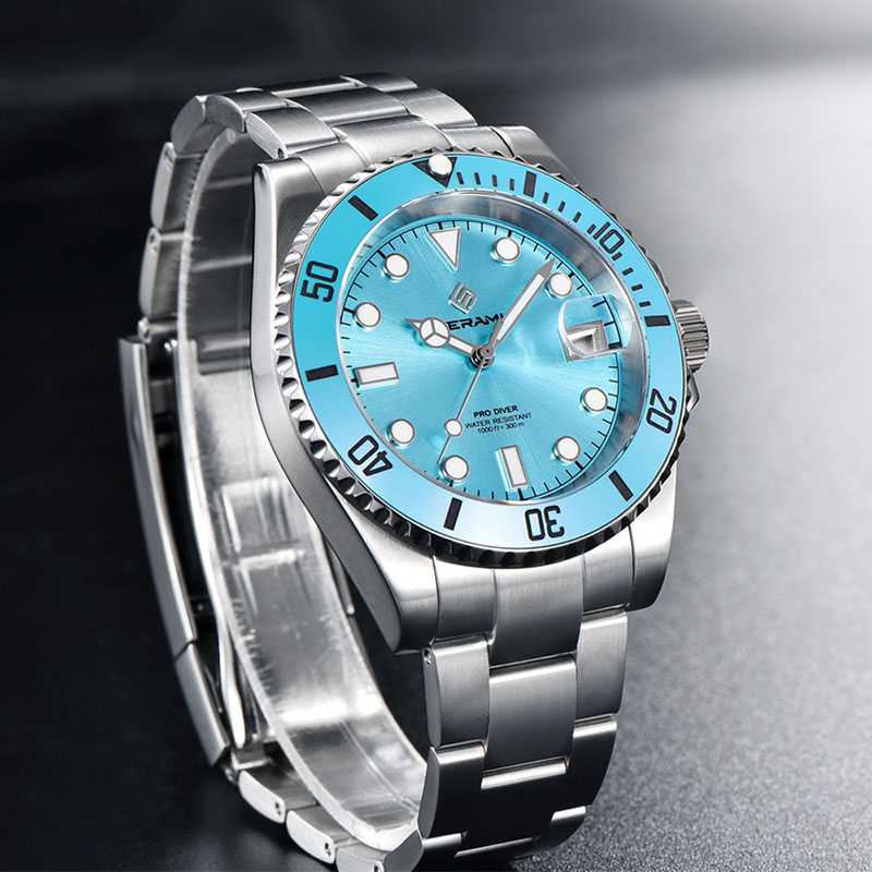 LIGE Luxury Mens นาฬิกาแฟชั่นค - Diver Watch 300M บทวิจารณ์และราคา