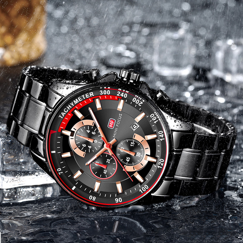 MINI FOCUS ชายสแตนเลสนาฬิกานาฬ - Diver Watch 300M บทวิจารณ์และราคา