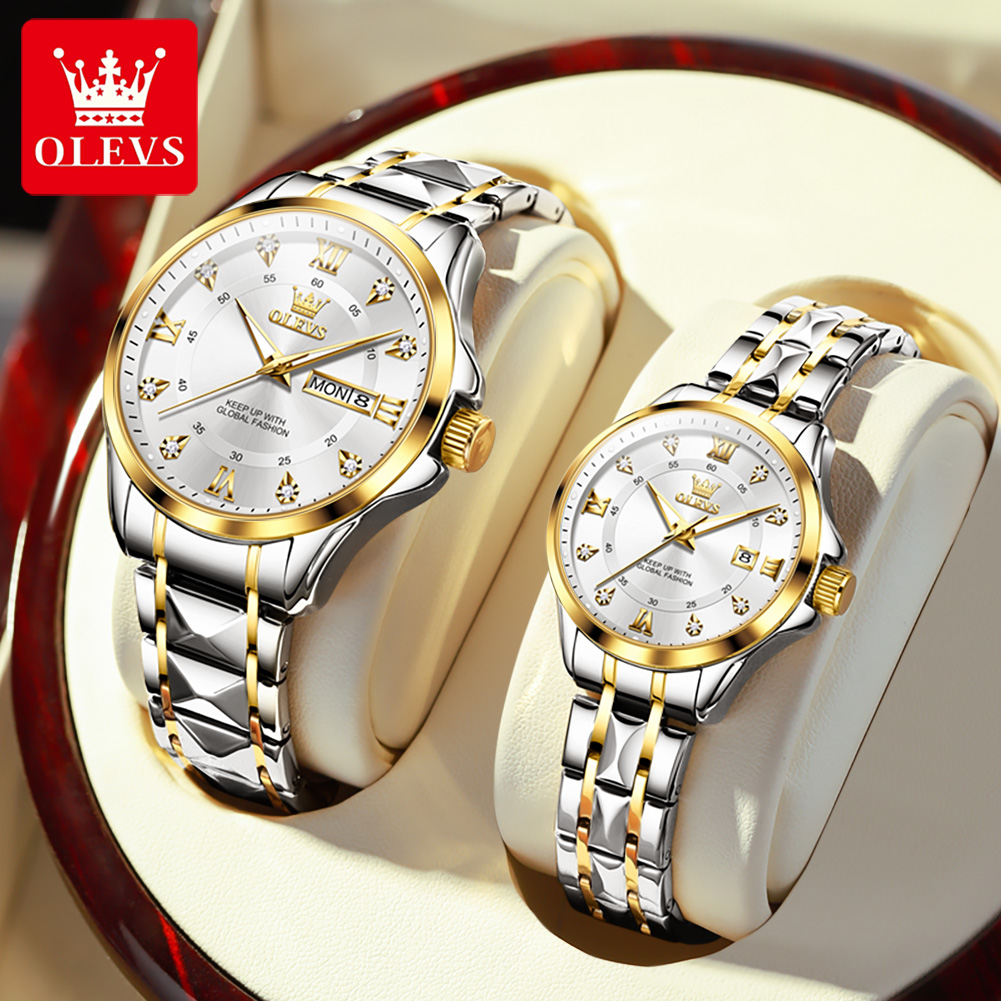 OLEVS 2906 นาฬิกาคู่ Original  - Luxury Watch Wallpaper บทวิจารณ์และราคา