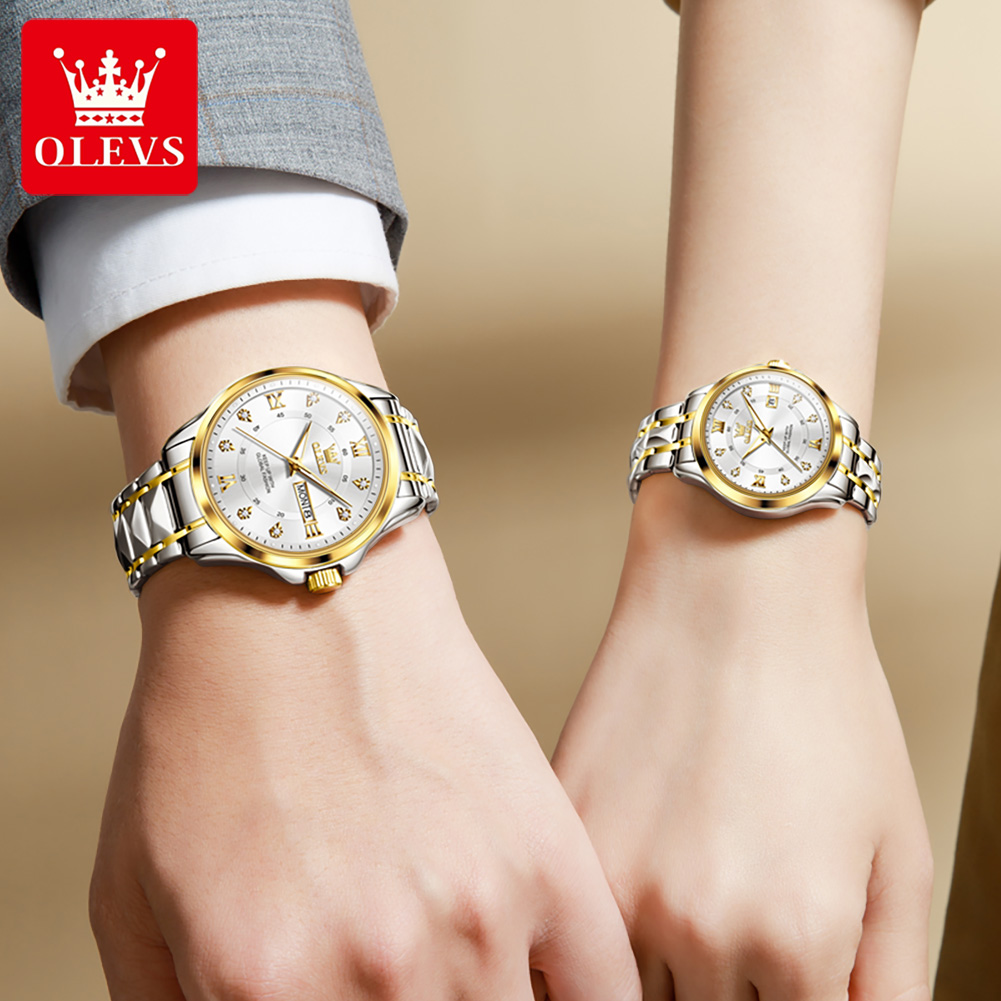 OLEVS 2906 นาฬิกาคู่ Original  - Luxury Watch Wallpaper บทวิจารณ์และราคา
