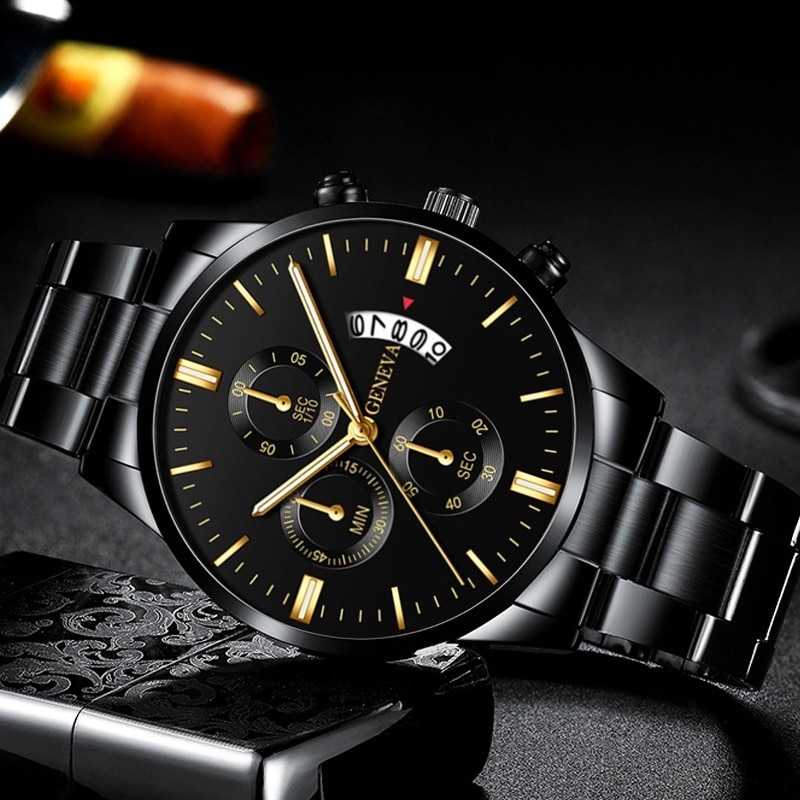 นาฬิกาสแตนเลสสีดำแฟชั่นสำหรับผ - Seiko Watch 5 Sports บทวิจารณ์และราคา