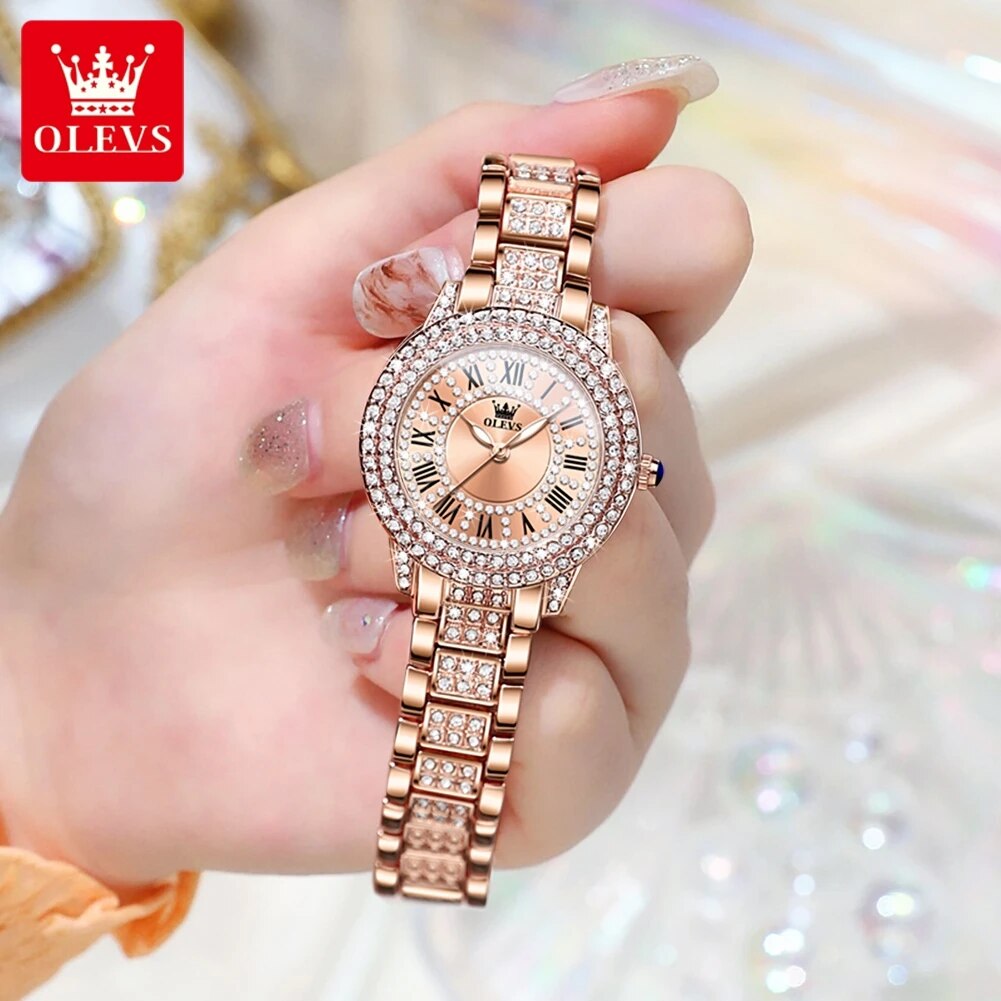 OLEVS 9943นาฬิกาควอทซ์เพชรออริ - Luxury Watch Girl บทวิจารณ์และราคา