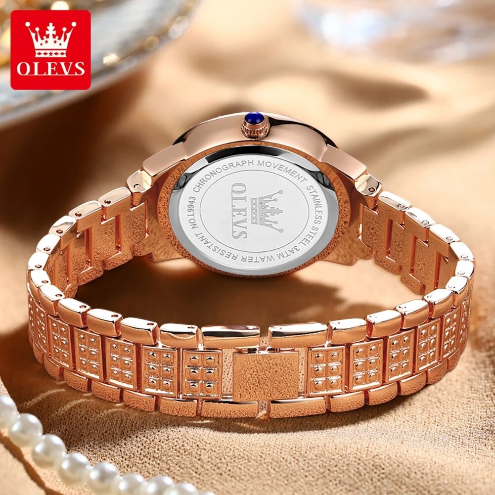 OLEVS 9943นาฬิกาควอทซ์เพชรออริ - Luxury Watch Girl บทวิจารณ์และราคา