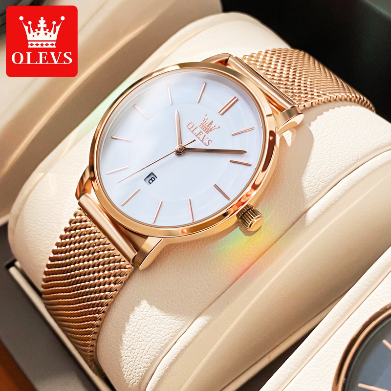 OLEVS นาฬิกาผู้หญิงควอตซ์นาฬิก - Luxury Watch Display Case บทวิจารณ์และราคา