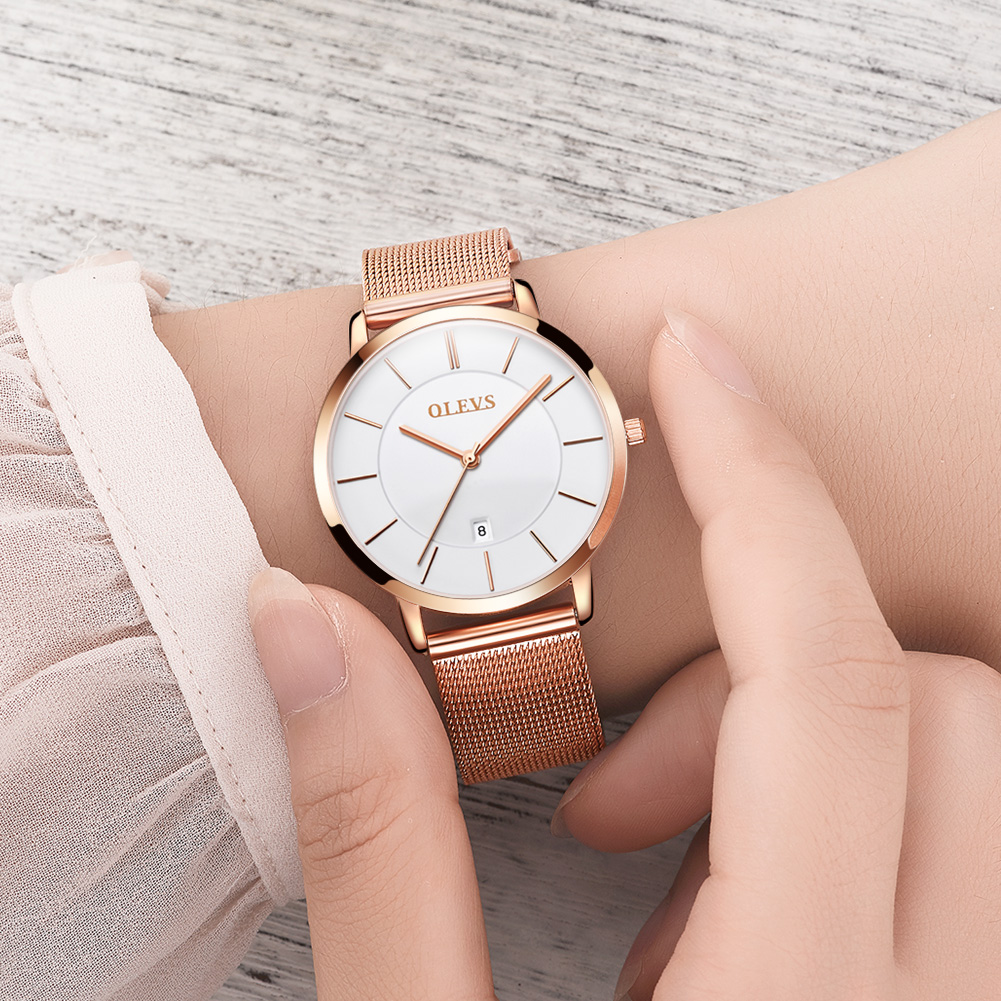 OLEVS นาฬิกาผู้หญิงควอตซ์นาฬิก - Luxury Watch Display Case บทวิจารณ์และราคา