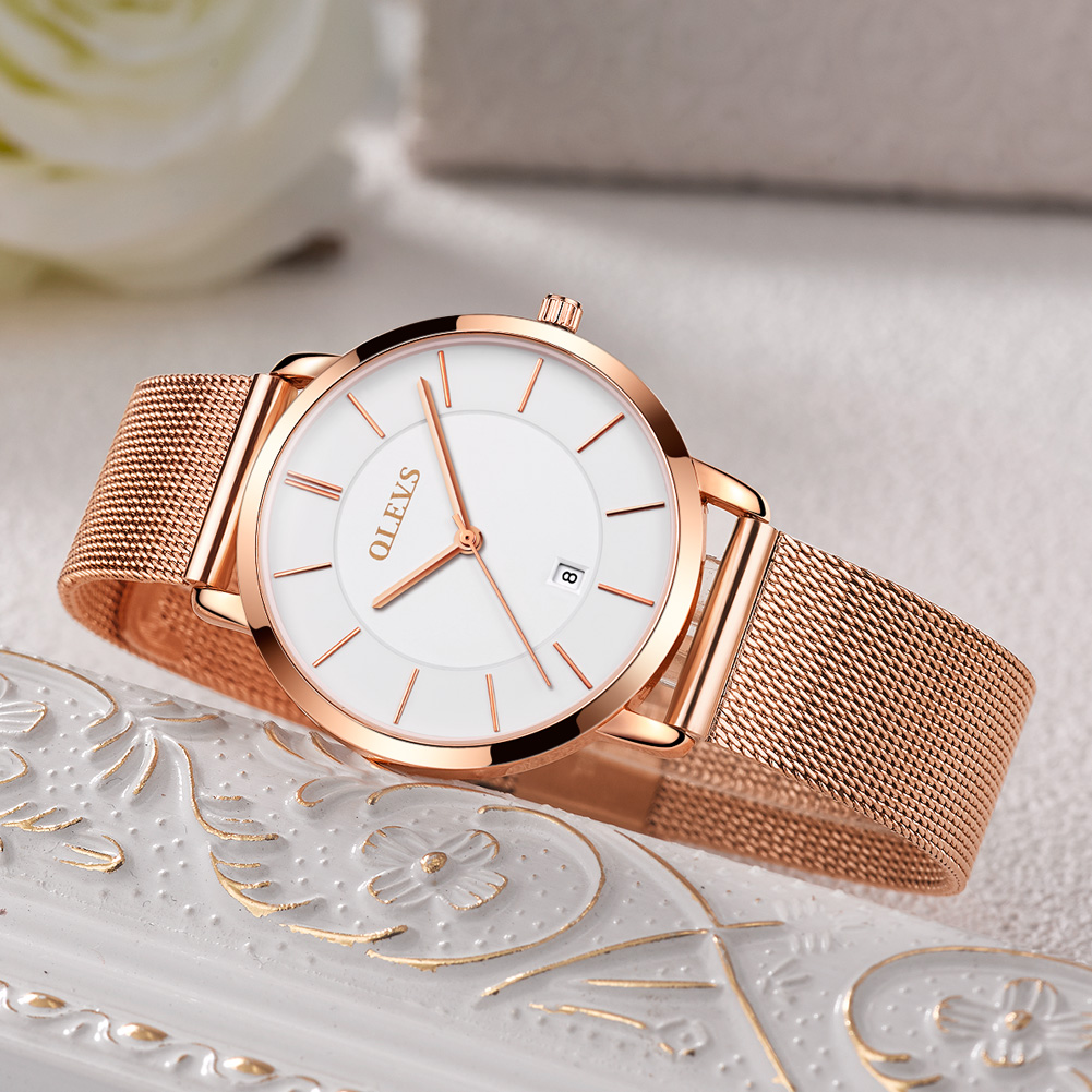 OLEVS นาฬิกาผู้หญิงควอตซ์นาฬิก - Luxury Watch Display Case บทวิจารณ์และราคา