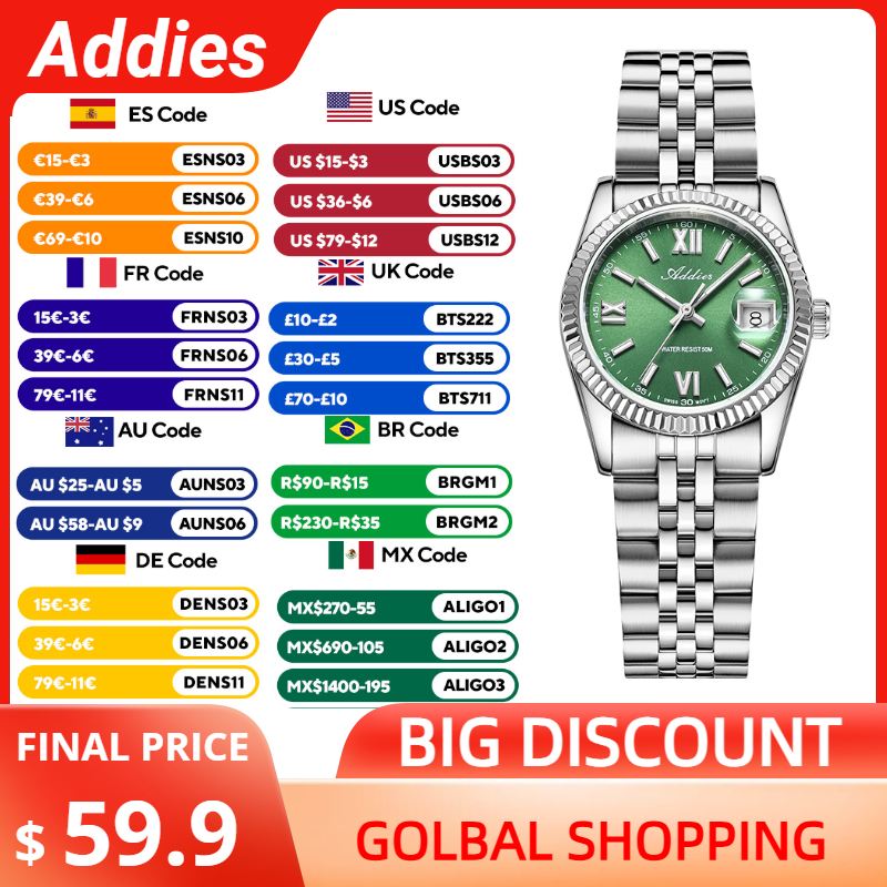 แอดดี้ส์นาฬิกาหรูคุณภาพสูงสำหร - Luxury Watch With Bracelet บทวิจารณ์และราคา
