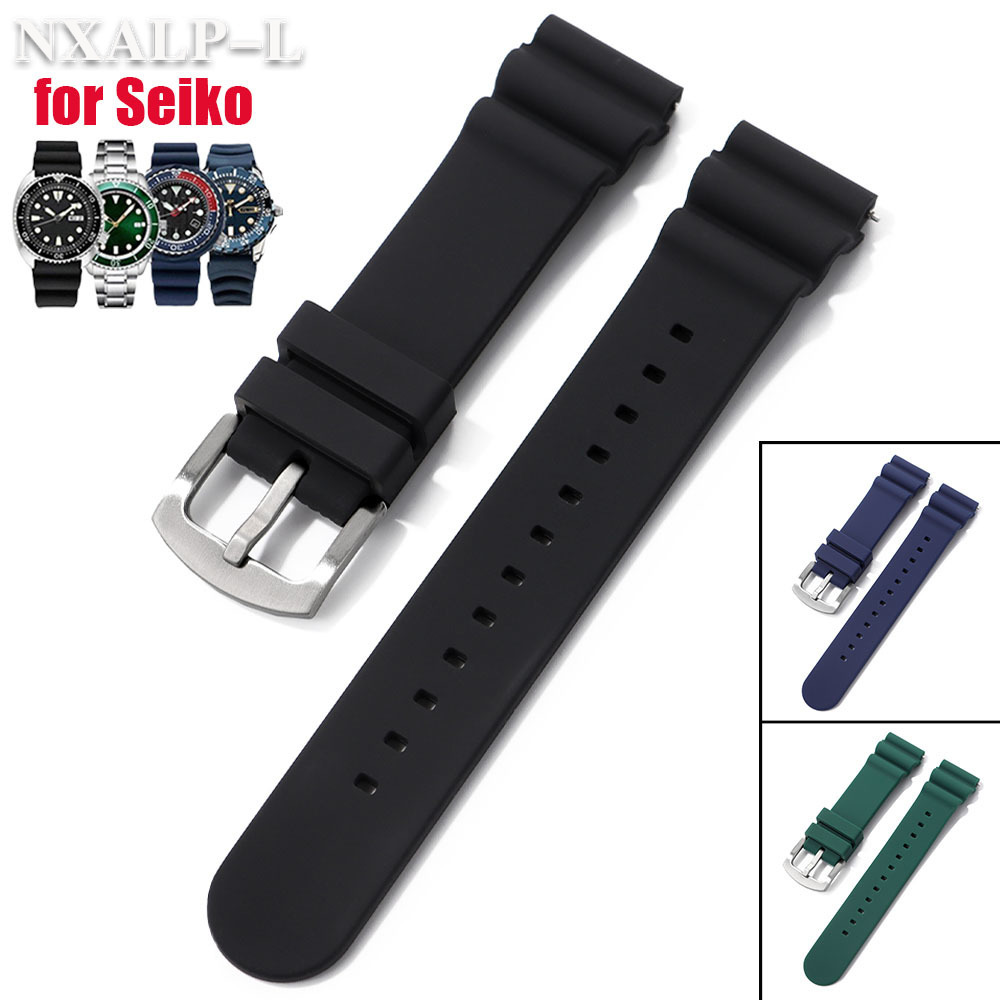 สายนาฬิกาซิลิโคนขนาด 20 มม. 22 - Seiko Watch 5 Sports บทวิจารณ์และราคา