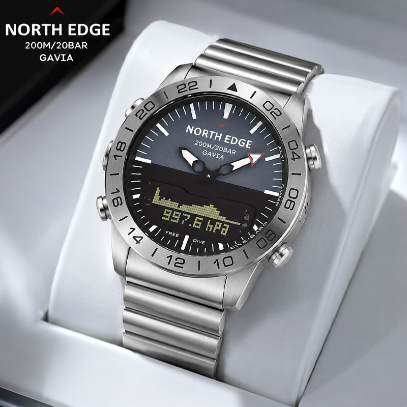 NORTH EDGE นาฬิกาดิจิตอลสำหรับ - Compass Watch Luxury บทวิจารณ์และราคา