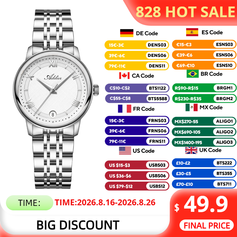 ADDIES หรูหราผู้หญิงนาฬิกาข้อม - Luxury Watch All Brands บทวิจารณ์และราคา