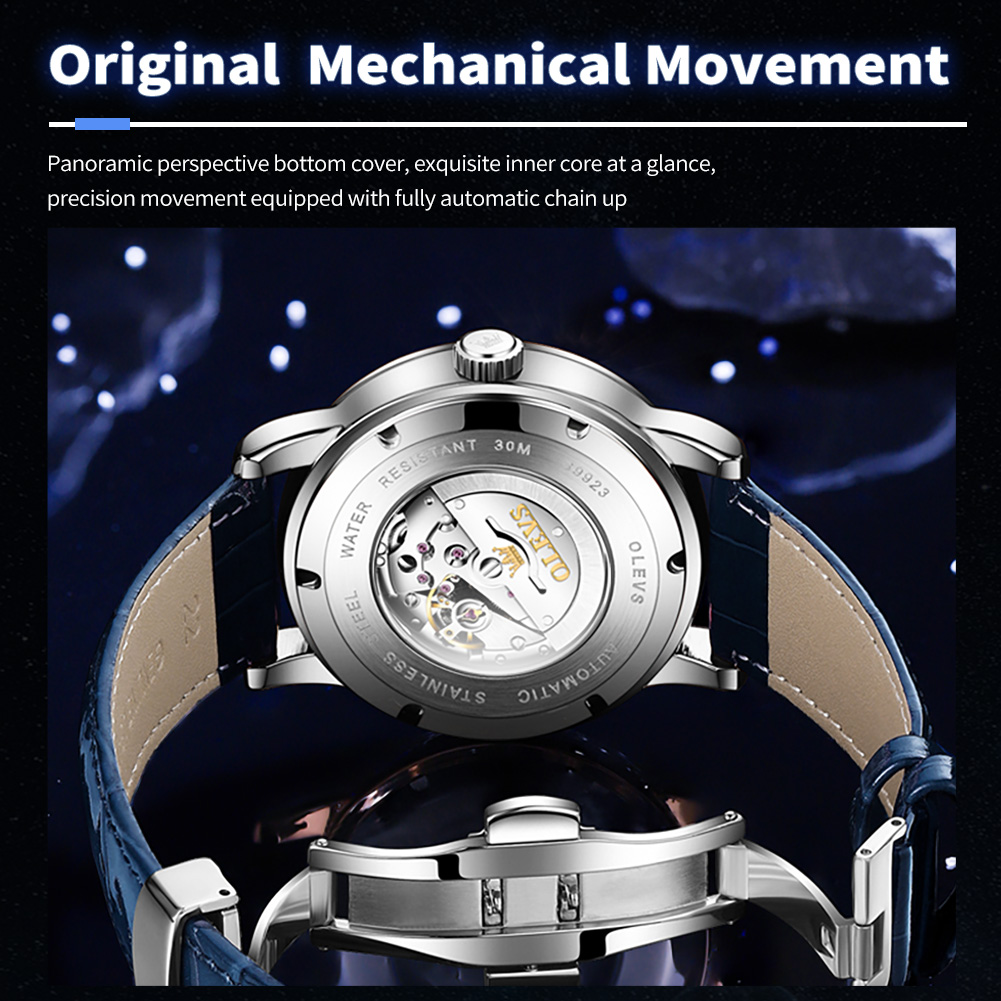 OLEVS 9923 Starry Sky นาฬิกากล - Compass Watch Luxury บทวิจารณ์และราคา