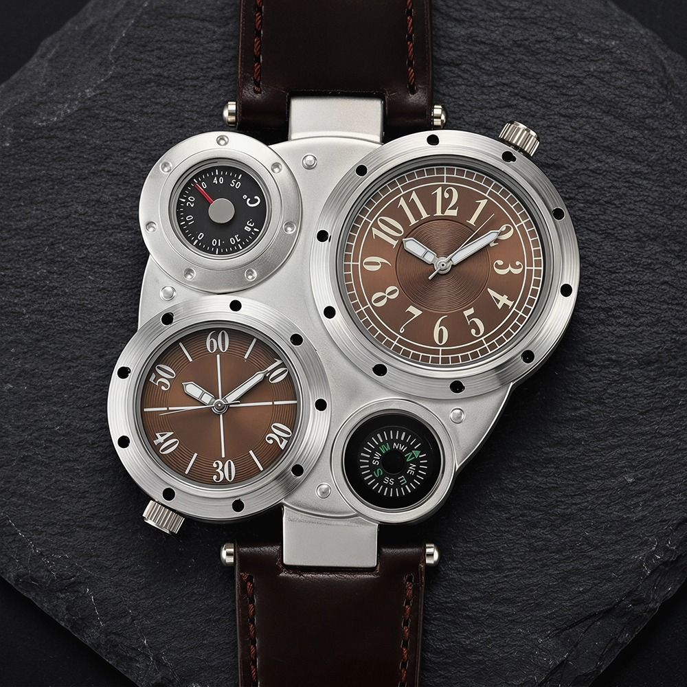 สายหนัง PU หรูหรา นาฬิกาหน้าปั - Compass Watch Luxury บทวิจารณ์และราคา