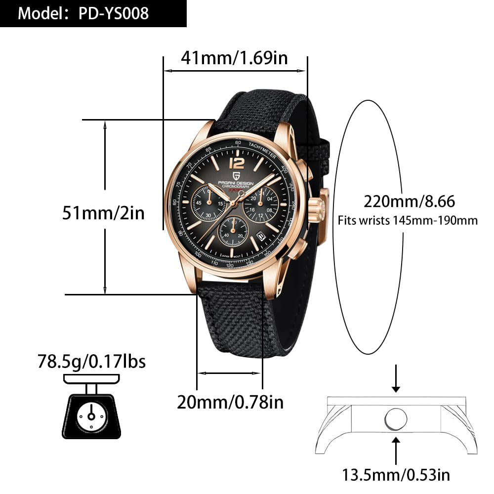 นาฬิกาข้อมือผู้ชาย PAGANI DESI - Luxury Watch Wallpaper บทวิจารณ์และราคา