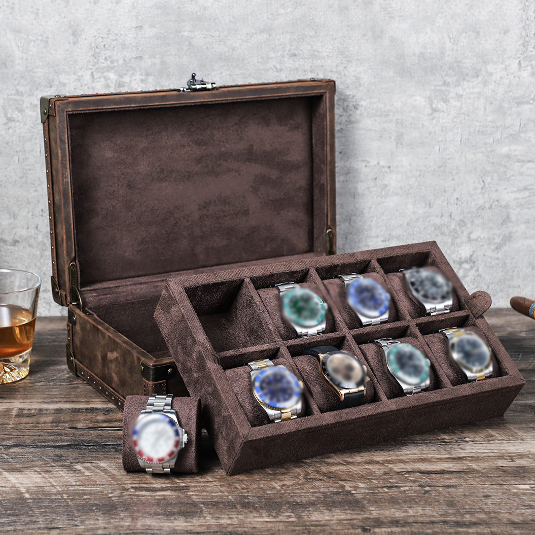 กล่องใส่เครื่องประดับหนังแท้ C - Luxury Watch Organizer บทวิจารณ์และราคา