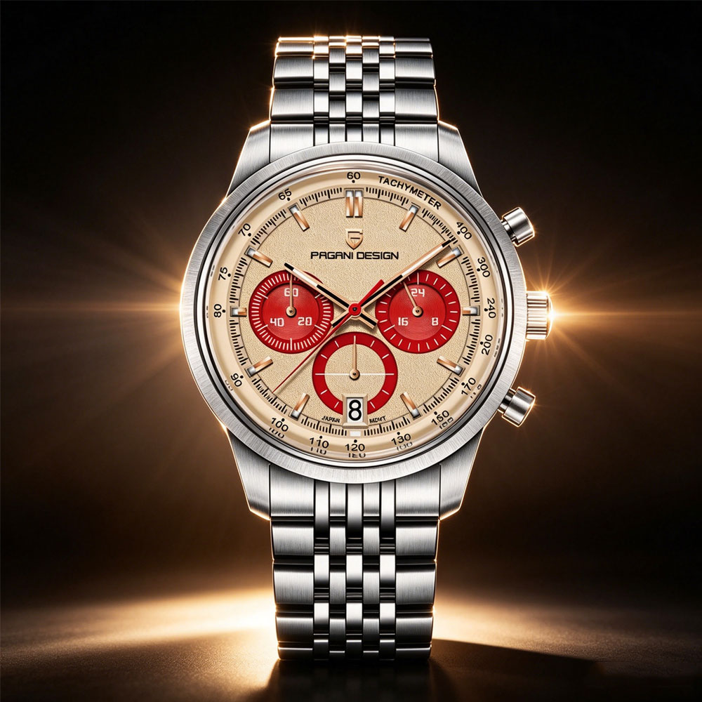PAGANI DESIGN นาฬิกาข้อมือผู้ช - Luxury Watch With Bracelet บทวิจารณ์และราคา