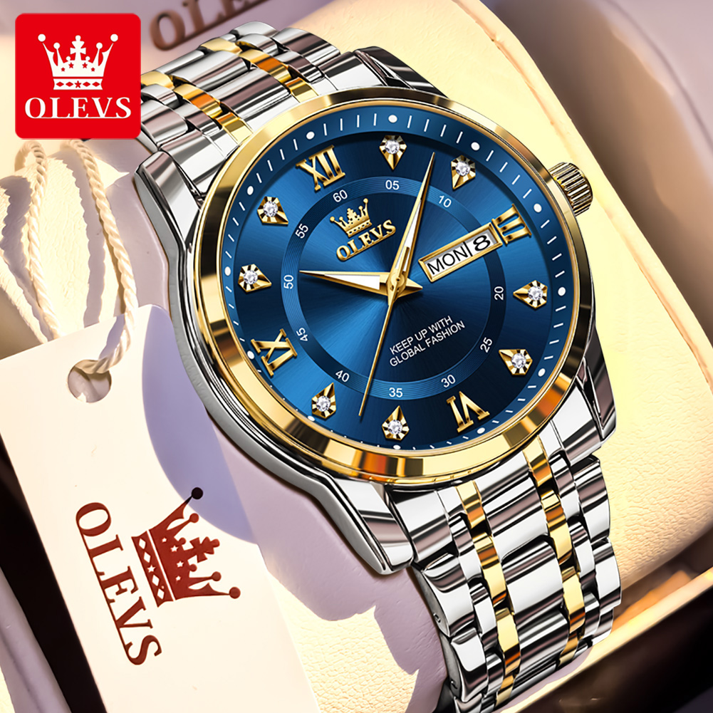 OLEVS แบรนด์นาฬิกาแฟชั่นผู้ชาย - Luxury Watch Wallpaper บทวิจารณ์และราคา