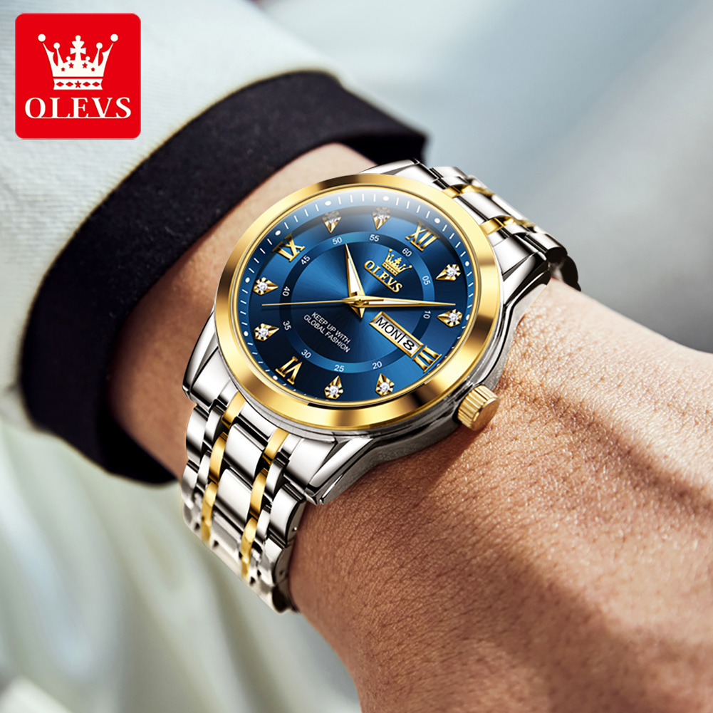 OLEVS แบรนด์นาฬิกาแฟชั่นผู้ชาย - Luxury Watch Wallpaper บทวิจารณ์และราคา
