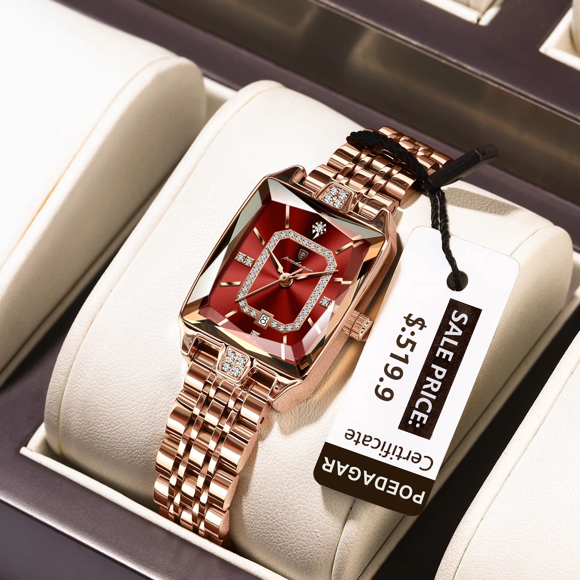 POEDAGAR แฟชั่นผู้หญิงนาฬิกาข้ - Luxury Watch Girl บทวิจารณ์และราคา