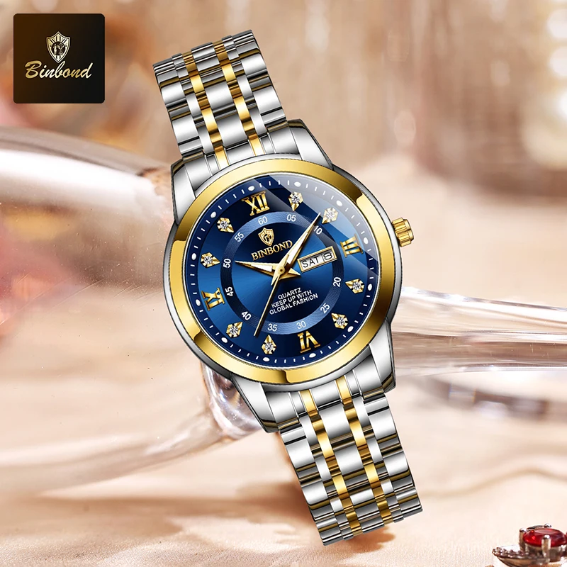 นาฬิกาข้อมือควอตซ์ BINBOND B71 - Luxury Watch Top 10 บทวิจารณ์และราคา