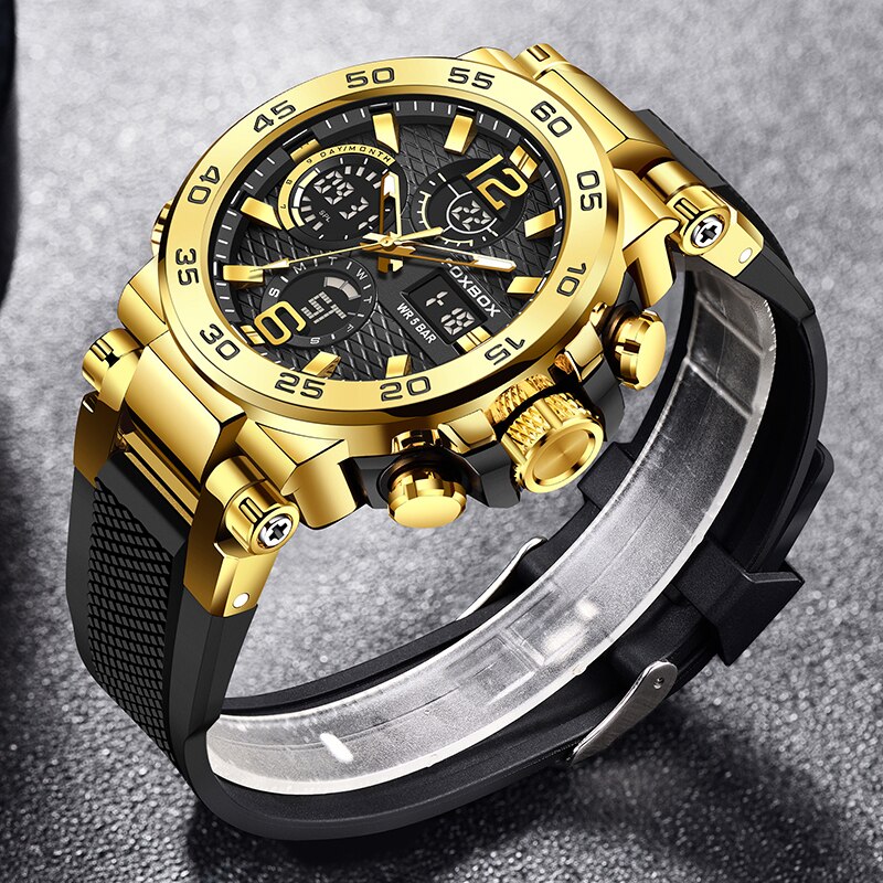 Foxbox นาฬิกาธุรกิจผู้ชายแฟชั่ - Luxury Watch Display Case บทวิจารณ์และราคา