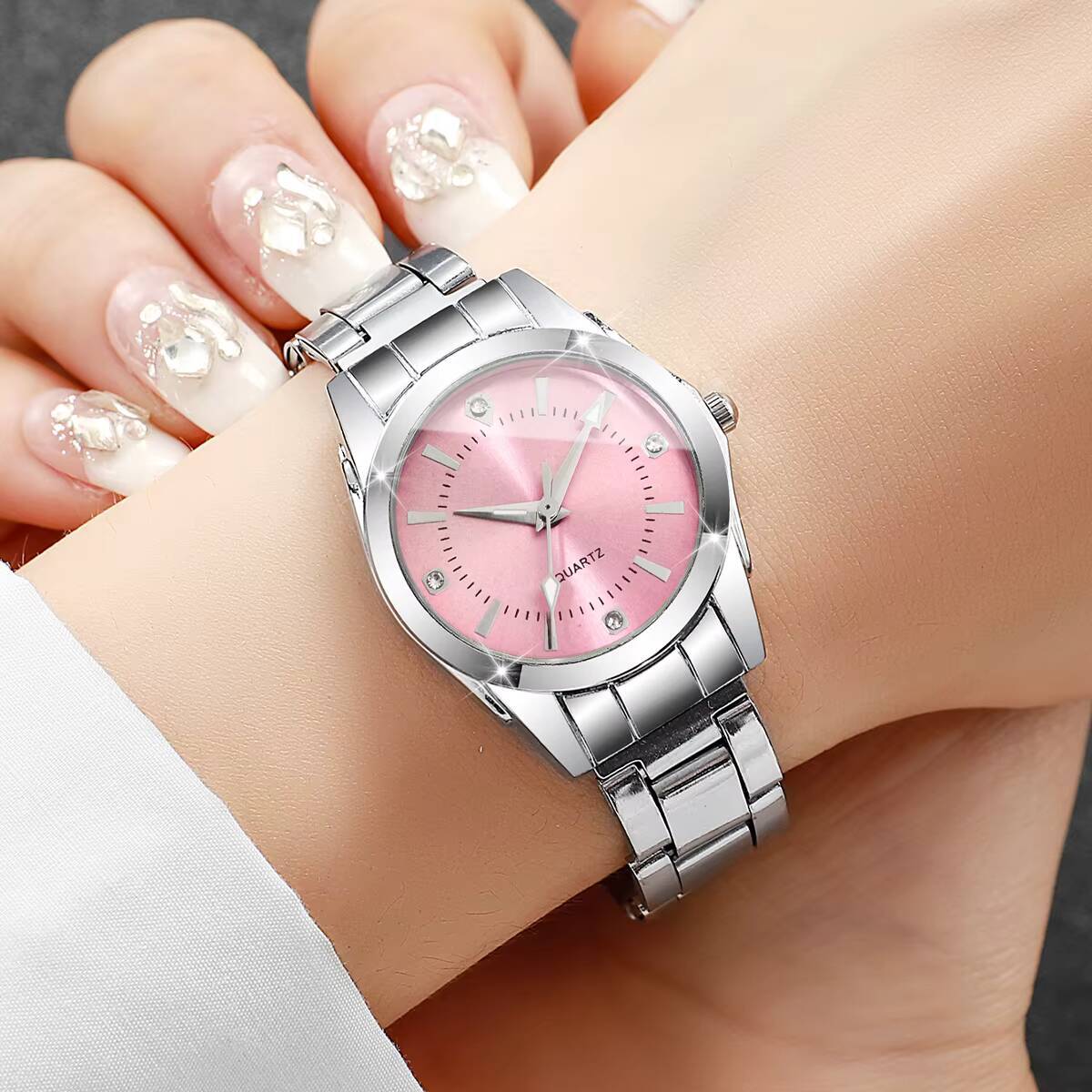 Luxury Rhinestone ผู้หญิงนาฬิก - Luxury Watch Display Case บทวิจารณ์และราคา