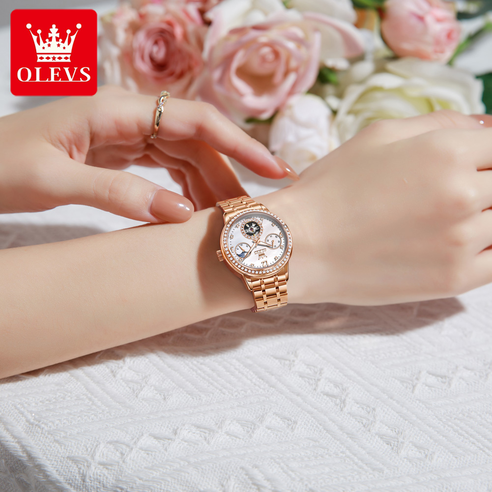OLEVS นาฬิกาผู้หญิงแบรนด์ชั้นน - Luxury Watch With Bracelet บทวิจารณ์และราคา