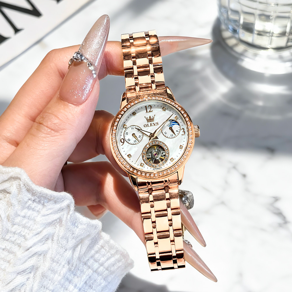 OLEVS นาฬิกาผู้หญิงแบรนด์ชั้นน - Luxury Watch With Bracelet บทวิจารณ์และราคา