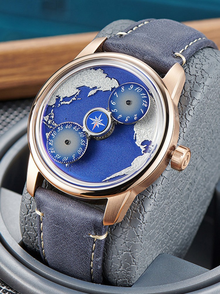 นาฬิกาข้อมือผู้ชายสไตล์ลำลอง แ - Compass Watch Luxury บทวิจารณ์และราคา