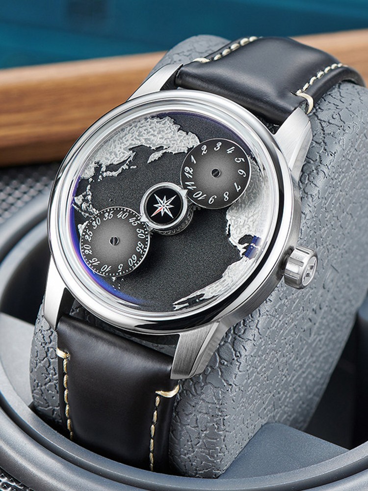 นาฬิกาข้อมือผู้ชายสไตล์ลำลอง แ - Compass Watch Luxury บทวิจารณ์และราคา