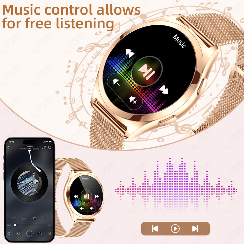 LIGE สมาร์ทวอทช์สุดหรูสำหรับผู - Compass Watch Luxury บทวิจารณ์และราคา