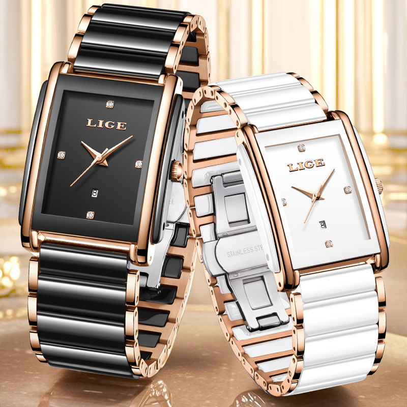 LIGE แฟชั่นนาฬิกาผู้หญิงหรูหรา - Luxury Watch Organizer บทวิจารณ์และราคา