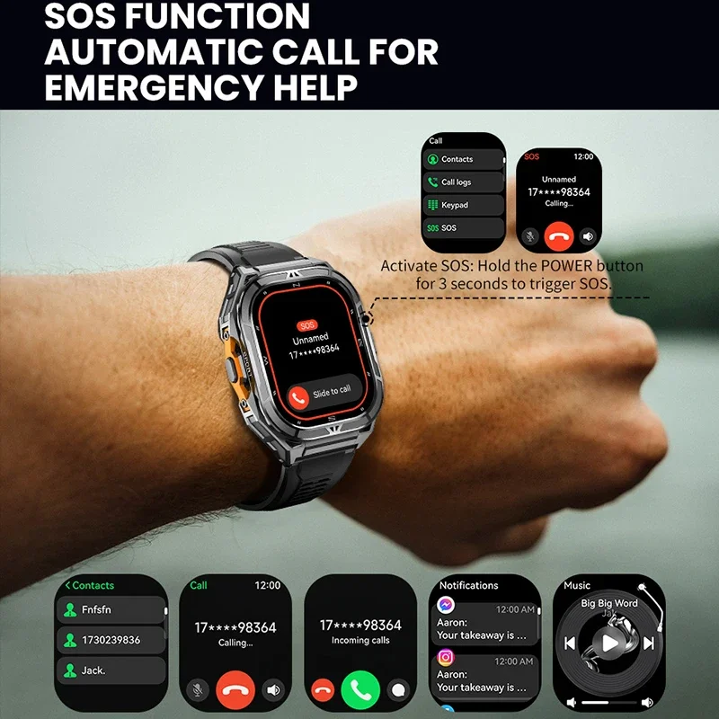 สมาร์ทวอทช์ AMOLED หรูหรา พร้อ - Compass Watch Luxury บทวิจารณ์และราคา