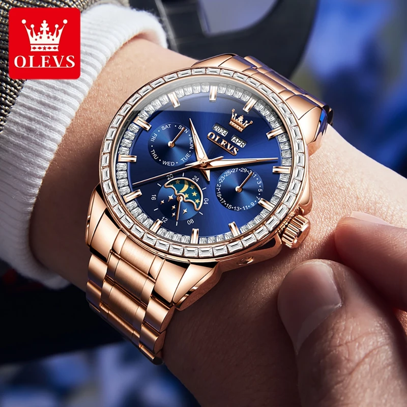 OLEVS 6695 นาฬิกาผู้ชายใหม่ Fu - Compass Watch Luxury บทวิจารณ์และราคา