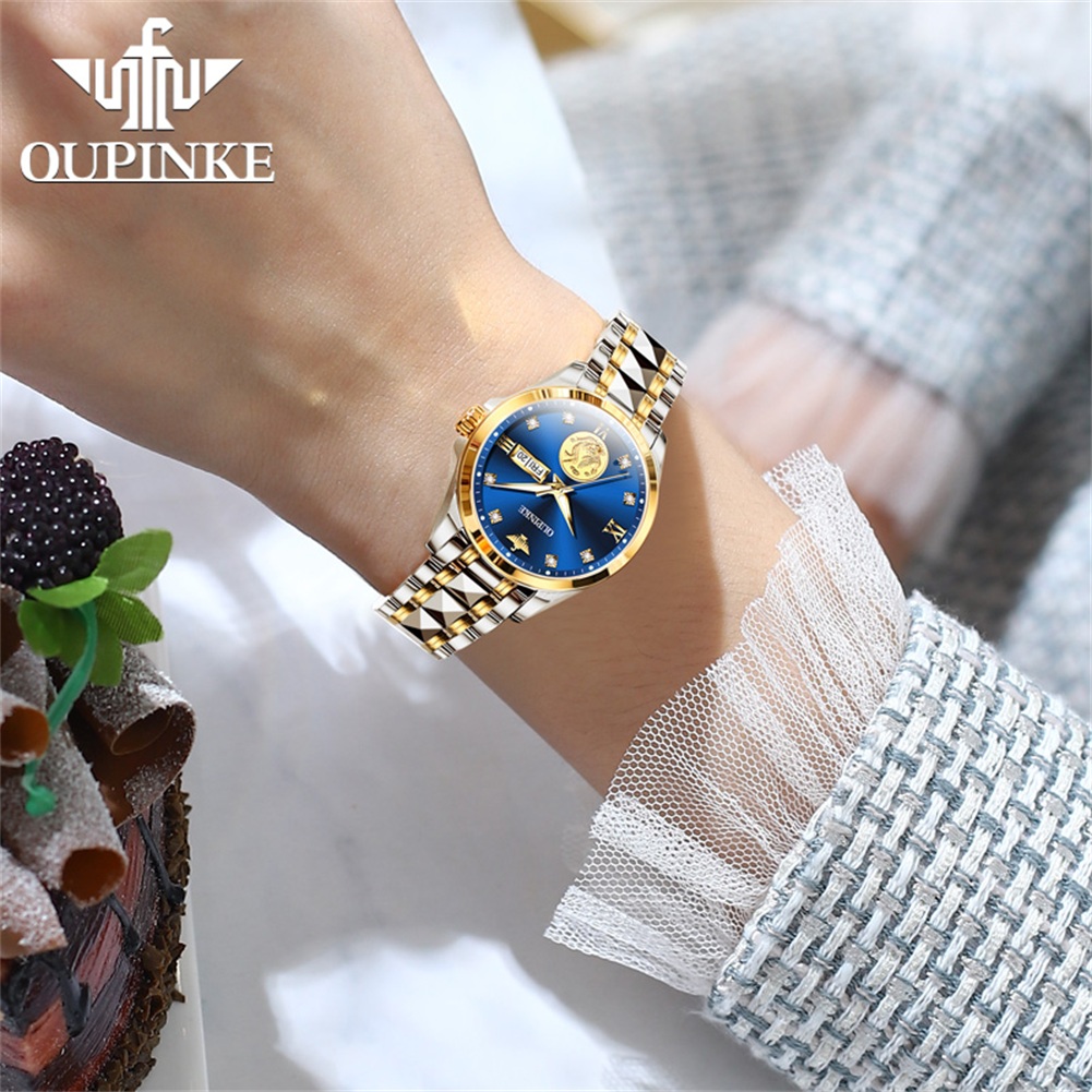 OUPINKE นาฬิกาผู้หญิงหรูหราหรู - Luxury Watch Brands Logo บทวิจารณ์และราคา