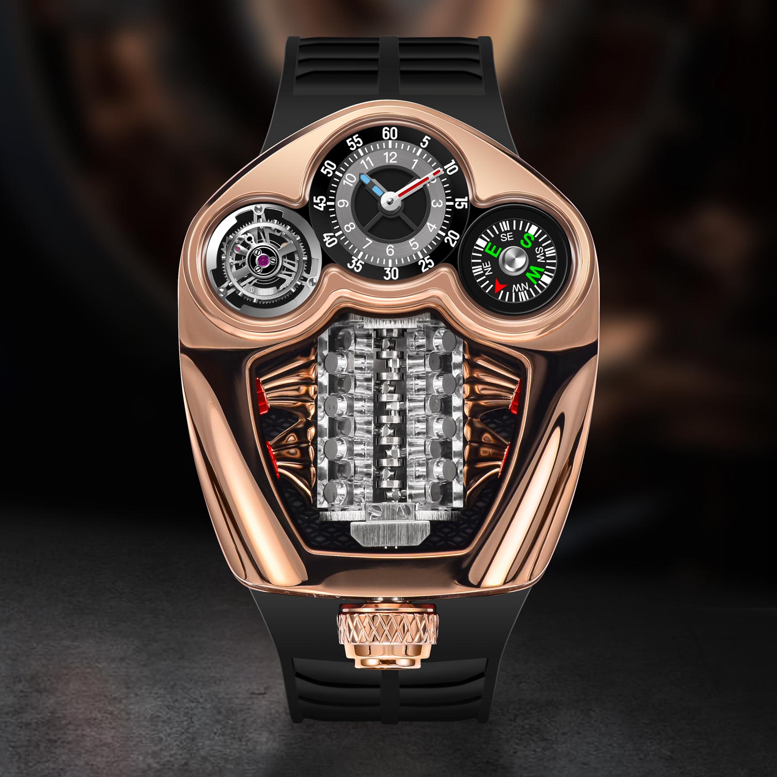 นาฬิกาควอตซ์ PINDU Design รุ่น - Compass Watch Luxury บทวิจารณ์และราคา